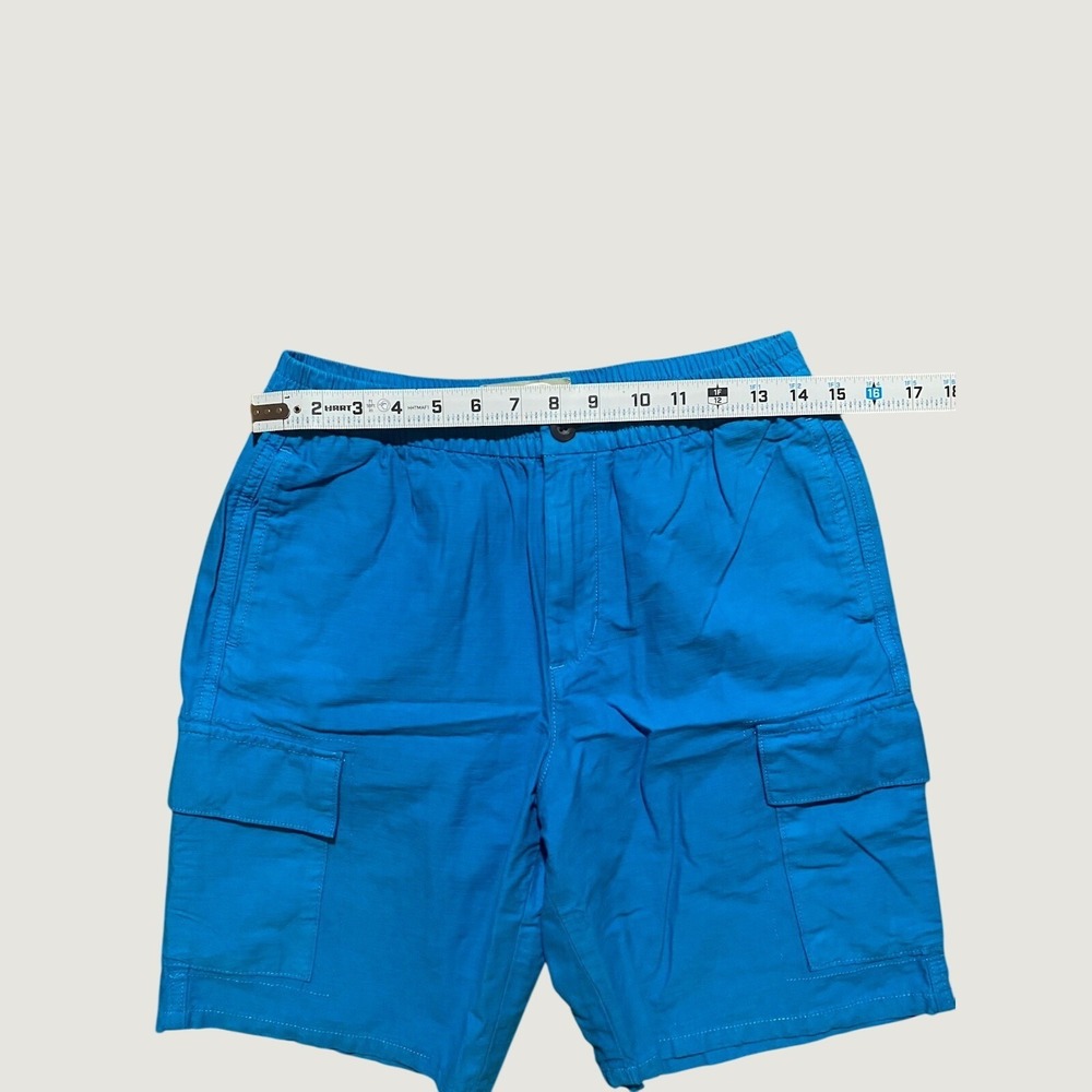 Everlane NWT Men's Blue Shorts Size S Organic Cotton Linen 8.5" Flat Front - Picture 5 of 7